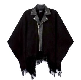 Biker Poncho at The Kooples